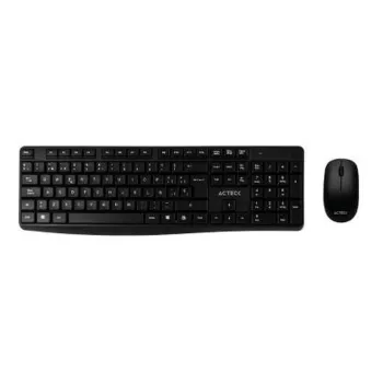 Kit De Teclado Y Mouse Acteck Kt25 Inalámbrico Receptor Usb Negro - AC-931755