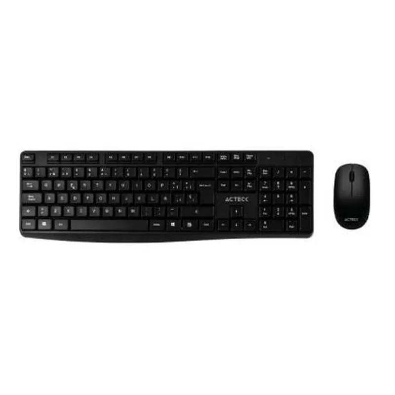Kit De Teclado Y Mouse Acteck Kt25 Inalámbrico Receptor Usb Negro - AC-931755