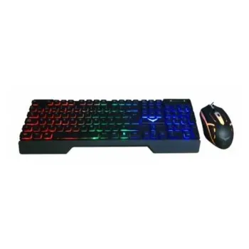 Kit Gamer Naceb Technology Fallen Teclado Mouse Alámbrico Inglés - NA-0951