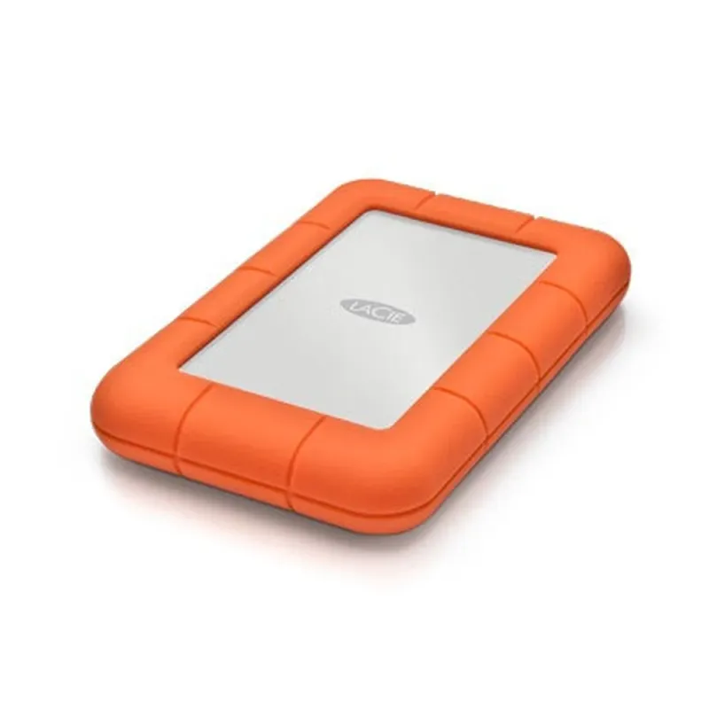 Disco Duro Externo LaCie Rugged Mini - 5TB - USB 3.0 - Windows/Mac - Blanco con Naranja - STJJ5000400