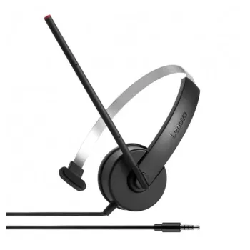 Diadema Lenovo Stereo Analog - Alámbrico - 3.5mm - Negro - 4XD0K25030