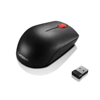 Mouse Lenovo Compacto Esencial - Inalámbrico - USB - Negro - 4Y50R20864