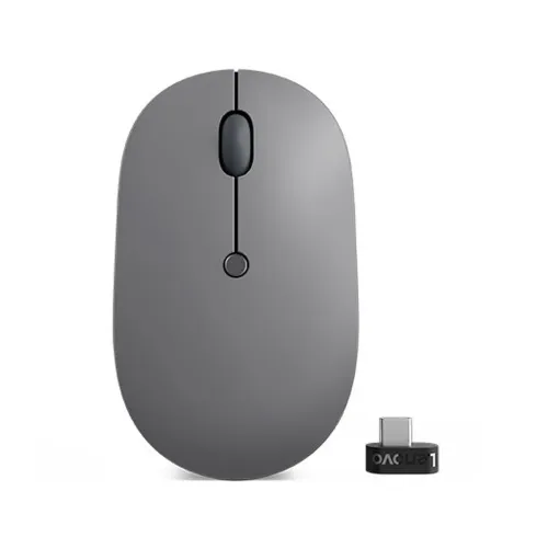 Mouse Lenovo Go - Inalámbrico - USB-C - Negro con Gris - 4Y51C21216