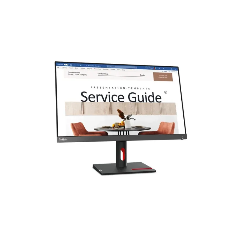 Monitor Lenovo ThinkVision S24i-30 - 23.8" - Full HD - HDMI - VGA - 63DEKAR3LA