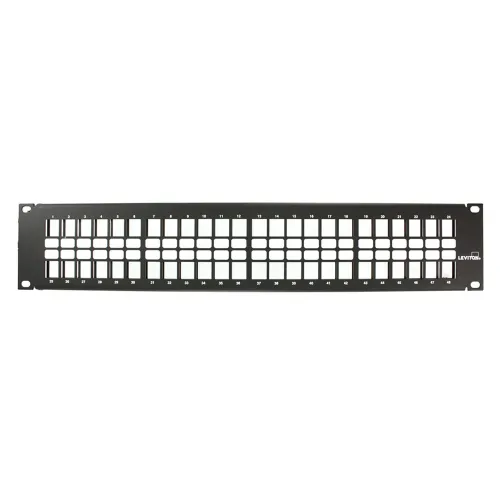 Panel de Interconexión Leviton Quickport - 48 Puertos - 2U - Vacío - 49255-H48