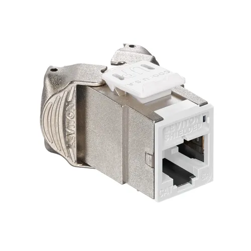Jack Blindado Leviton Atlas-X1 Cat 6A - Blanco - 6ASJK-RW6