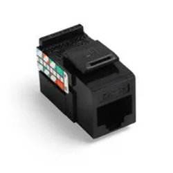 Jack LEVITON - Cat5e - RJ-45 - Negro - SG5G108-RE5 Jack LEVITON - Cat5e - RJ-45 - Negro - SG5G108-RE5