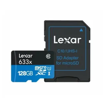 Memoria MicroSDXC Lexar High-Performance 633x - 128GB - Clase 10 - UHS-I - LSDMI128BBNL633A