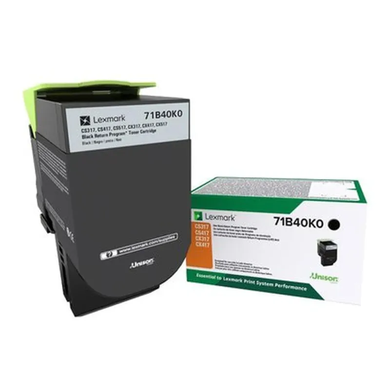 Tóner Lexmark 71B40K0 - Negro - 71B40K0