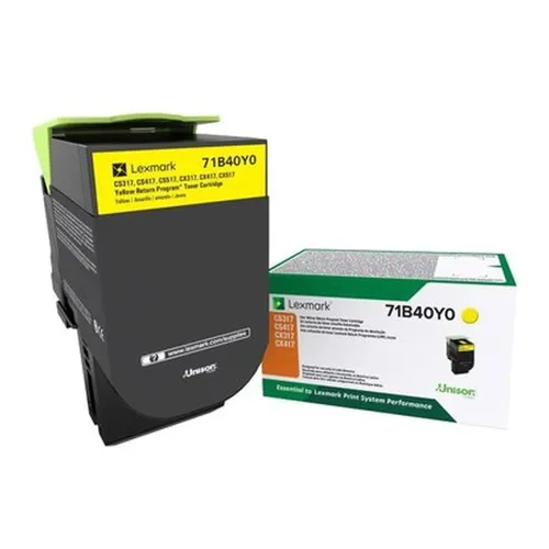 Tóner Lexmark 71B40Y0 - Amarillo - 71B40Y0