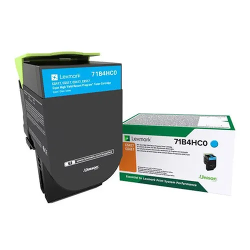 Tóner Lexmark 71B4HC0 - Cian - Alto Rendimiento - 71B4HC0