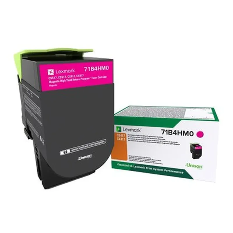 Tóner Lexmark 71B4HM0 - Magenta - Alto Rendimiento - 71B4HM0