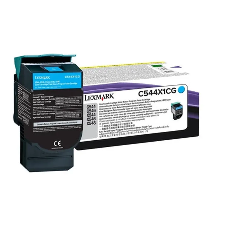 Tóner Lexmark C544X1CG - Cyan - 4,000 Páginas - Programa de Retorno - C544X1CG
