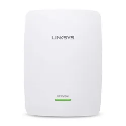 Extensor de Rango Linksys - 2,4 GHz - 300 Mbit/s - 1x RJ-45 - RE3000W Extensor de Rango Linksys - 2,4 GHz - 300 Mbit/s - 1x RJ-45 - RE3000W