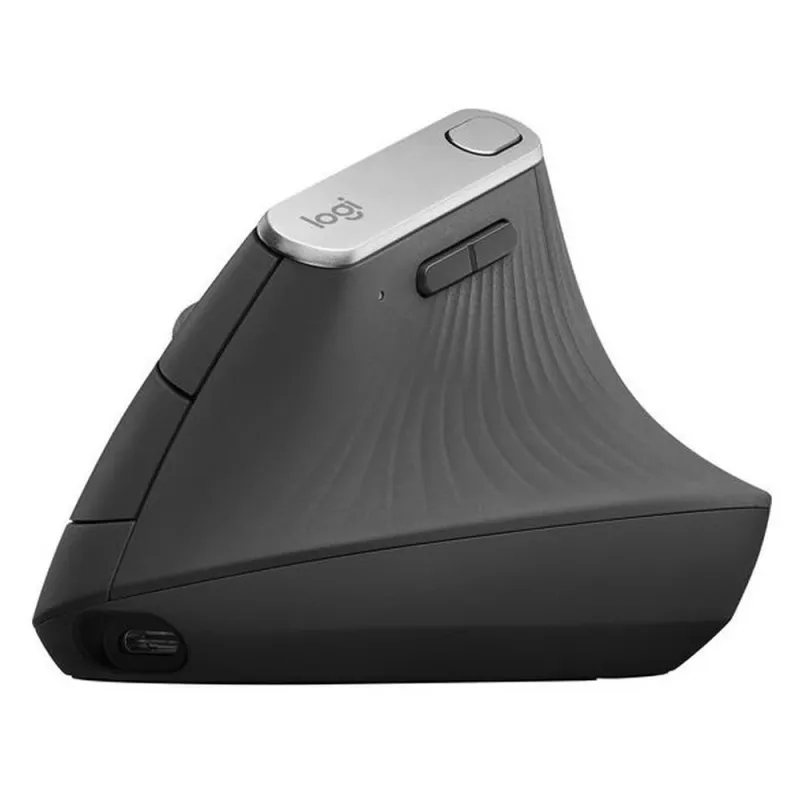 Mouse Logitech MX Vertical - Inalámbrico - Bluetooth - Grafito - 910-005449