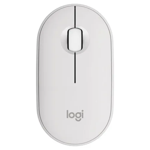 Mouse Logitech Pebble 2 M350S - Inalámbrico - Blanco - 910-007047