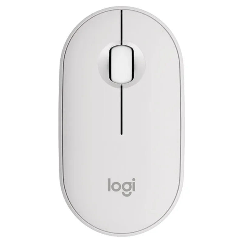 Mouse Logitech Pebble 2 M350S - Inalámbrico - Blanco - 910-007047