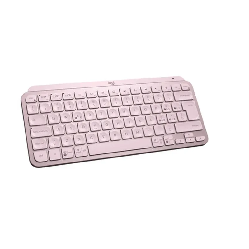 Teclado Logitech MX Keys Mini - Inalámbrico - Rosa - 920-010478