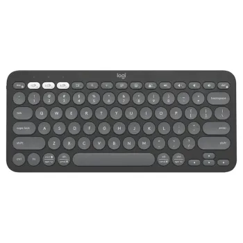 Teclado Logitech PEBBLE KEYS 2 K380S - Inalámbrico - Bluetooth - Grafito - 920-011783