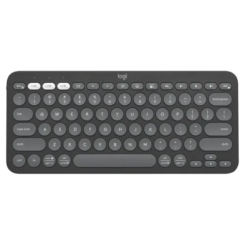 Teclado Logitech PEBBLE KEYS 2 K380S - Inalámbrico - Bluetooth - Grafito - 920-011783 Teclado Logitech PEBBLE KEYS 2 K380S - Inalámbrico - Bluetooth - Grafito - 920-011783