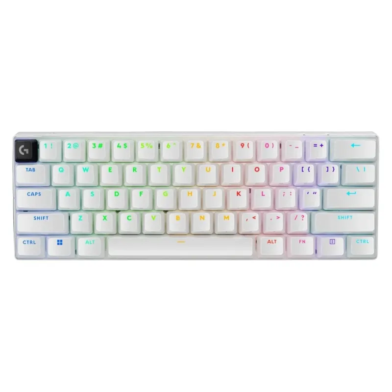 Teclado Gamer Logitech PRO X 60 - Inalámbrico - RGB - Blanco - 920-011921