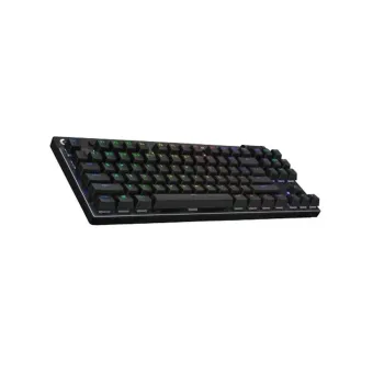 Teclado Gamer Logitech PRO X TKL - Inalámbrico - Multimedia - RGB - Negro - 920-012127
