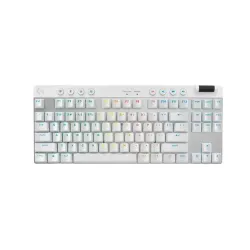 Teclado Gamer Logitech PRO X TKL - Inalámbrico - Multimedia - RGB - Blanco - 920-012143 Teclado Gamer Logitech PRO X TKL - Inalámbrico - Multimedia - RGB - Blanco - 920-012143