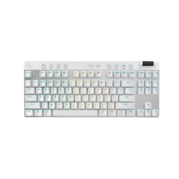 Teclado Gamer Logitech PRO X TKL - Inalámbrico - Multimedia - RGB - Blanco - 920-012143