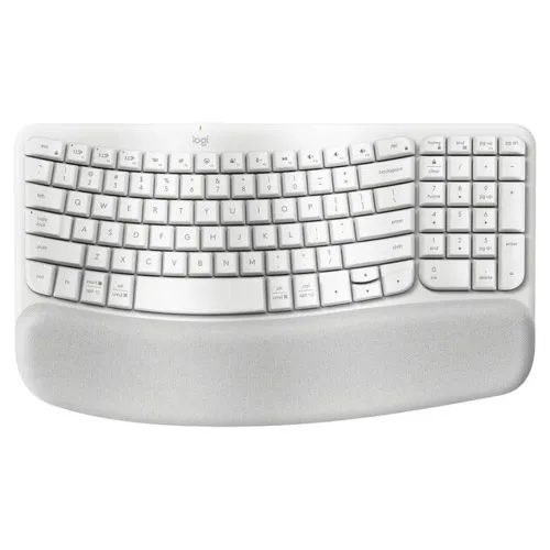 Teclado Logitech Wave Keys - Inalambrico - USB - Blanco - 920-012279