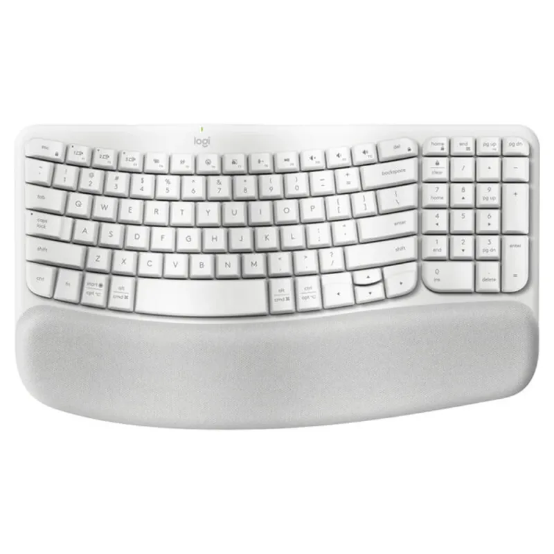 Teclado Logitech Wave Keys - Inalambrico - USB - Blanco - 920-012279