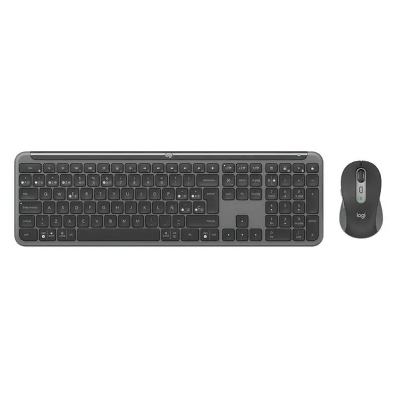 Kit de Teclado y Mouse Logitech SIGNATURE SLIM COMBO MK950 - Inalámbrico - USB - Español - Negro - 920-012473