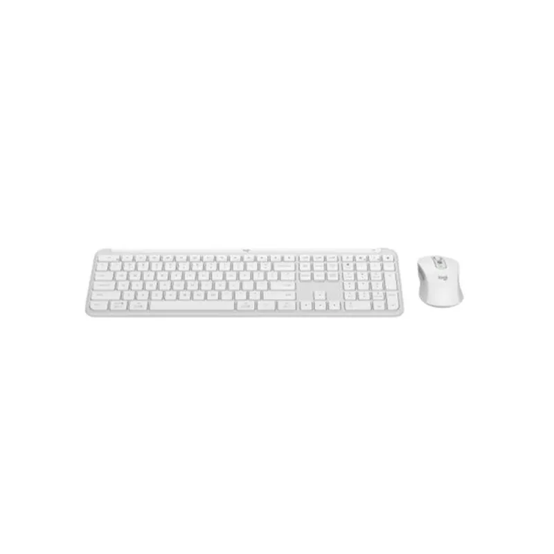Kit de Teclado y Mouse Logitech SIGNATURE SLIM COMBO MK950 - Inalámbrico - USB - Español - Blanco - 920-012594