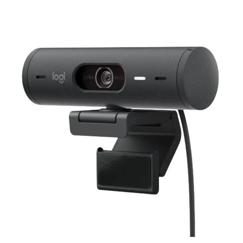 Cámara Web Logitech Brio 500 - 1080P - Micrófono - USB-C - Grafito - 960-001412