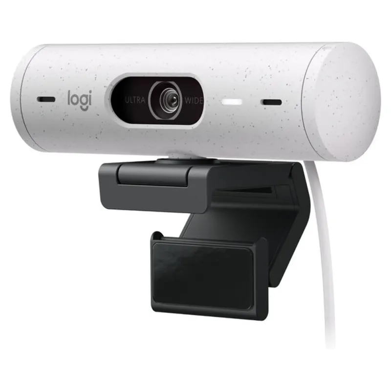 Cámara Web Logitech Brio 500 - 1080P - Micrófono - USB-C - Blanco - 960-001426