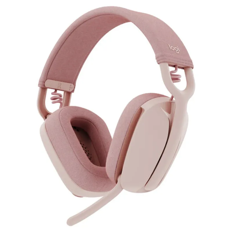 Diadema Logitech Zone Vibe 100 - Inalámbrica - Bluetooth - USB-C - Rosa - 981-001223