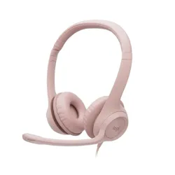 Diadema Logitech H390 - Alámbrico - USB - Micrófono - Rosa - 981-001280 Diadema Logitech H390 - Alámbrico - USB - Micrófono - Rosa - 981-001280