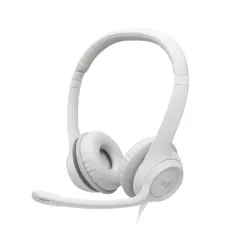 Diadema Logitech H390 - Alámbrico - USB - Micrófono - Blanco - 981-001285 Diadema Logitech H390 - Alámbrico - USB - Micrófono - Blanco - 981-001285