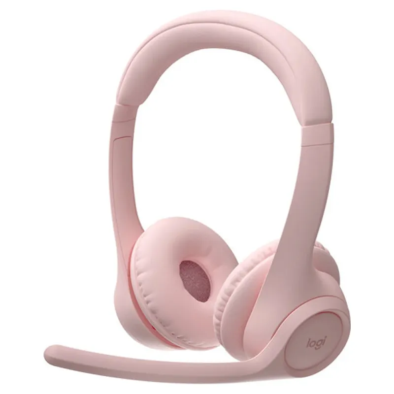 Diadema Logitech Zone 300 - Inalámbrico - Bluetooth - Micrófono - Rosa - 981-001411