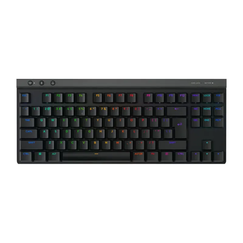 Teclado Gamer Logitech G515 LIGHTSPEED TKL - Inalámbrico - Inglés - Negro - RGB - 920-012423
