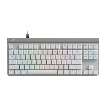 Teclado Gamer Logitech G515 TKL - Alámbrico - USB - RGB - Blanco - 920-012869
