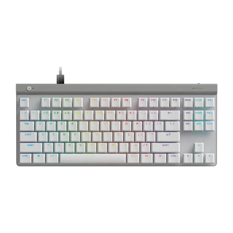 Teclado Gamer Logitech G515 TKL - Alámbrico - USB - RGB - Blanco - 920-012869