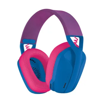 Diadema Gamer Logitech G435 - Inalámbrico - Micrófono - Azul con Rosa - 981-001061