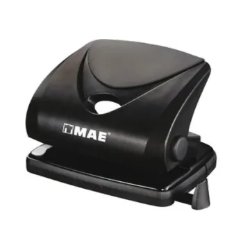 Perforadora P2S-20 MAE - 2 Orificios - para 20 Hojas - Negro/ Rojo - P2S-20