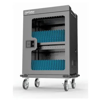 Gabinete de Carga Manhattan 102353 - 32 Puertos USB-C - 18W - Puerta de Vidrio - 102353