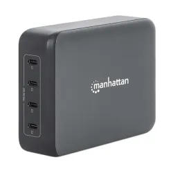 Estación de Carga Manhattan 102667 - 4 Puertos USB-C - 240W Max - Negro - 102667 Estación de Carga Manhattan 102667 - 4 Puertos USB-C - 240W Max - Negro - 102667