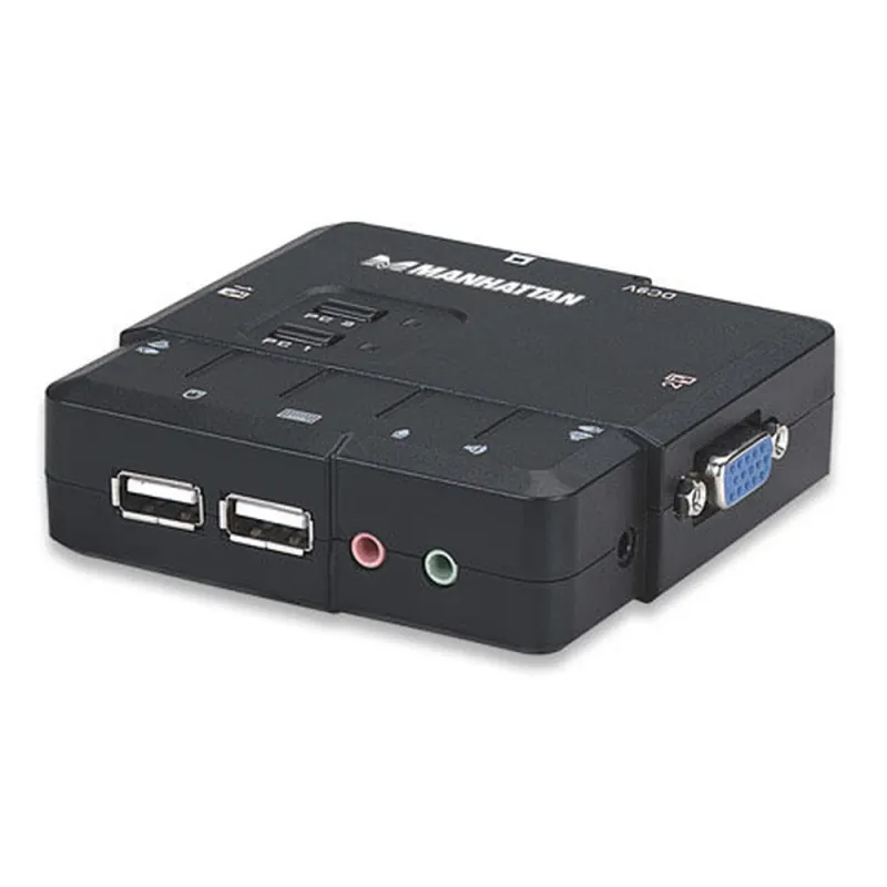KVM Manhattan - 3 Puertos VGA - 2x USB - 151252