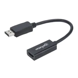 Adaptador de Video Manhattan - DisplayPort a HDMI - 1920x1200 - 15 cm - 151634 Adaptador de Video Manhattan - DisplayPort a HDMI - 1920x1200 - 15 cm - 151634