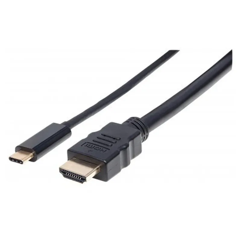 Cable Manhattan 151764 - USB-C a HDMI - Macho - 2 m - Negro - 151764