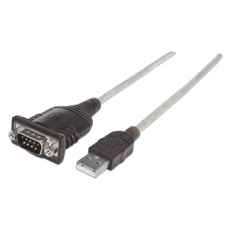 Convertidor Manhattan 151856 - USB a Serial DB9M - 45cm - 151856