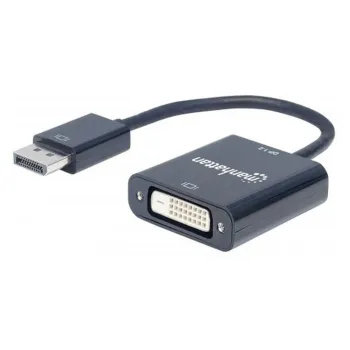 Adaptador Manhattan 152228 - DisplayPort M a DVI-D - Negro - 152228